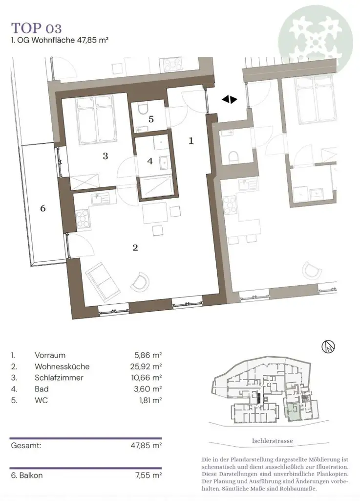 NEUBAU-Residenzen für ZWEITWOHNSITZ oder TOURISTISCHE VERMIETUNG im Ortszentrum von Bad Aussee - von 45 bis 170m² mit Terrassen
