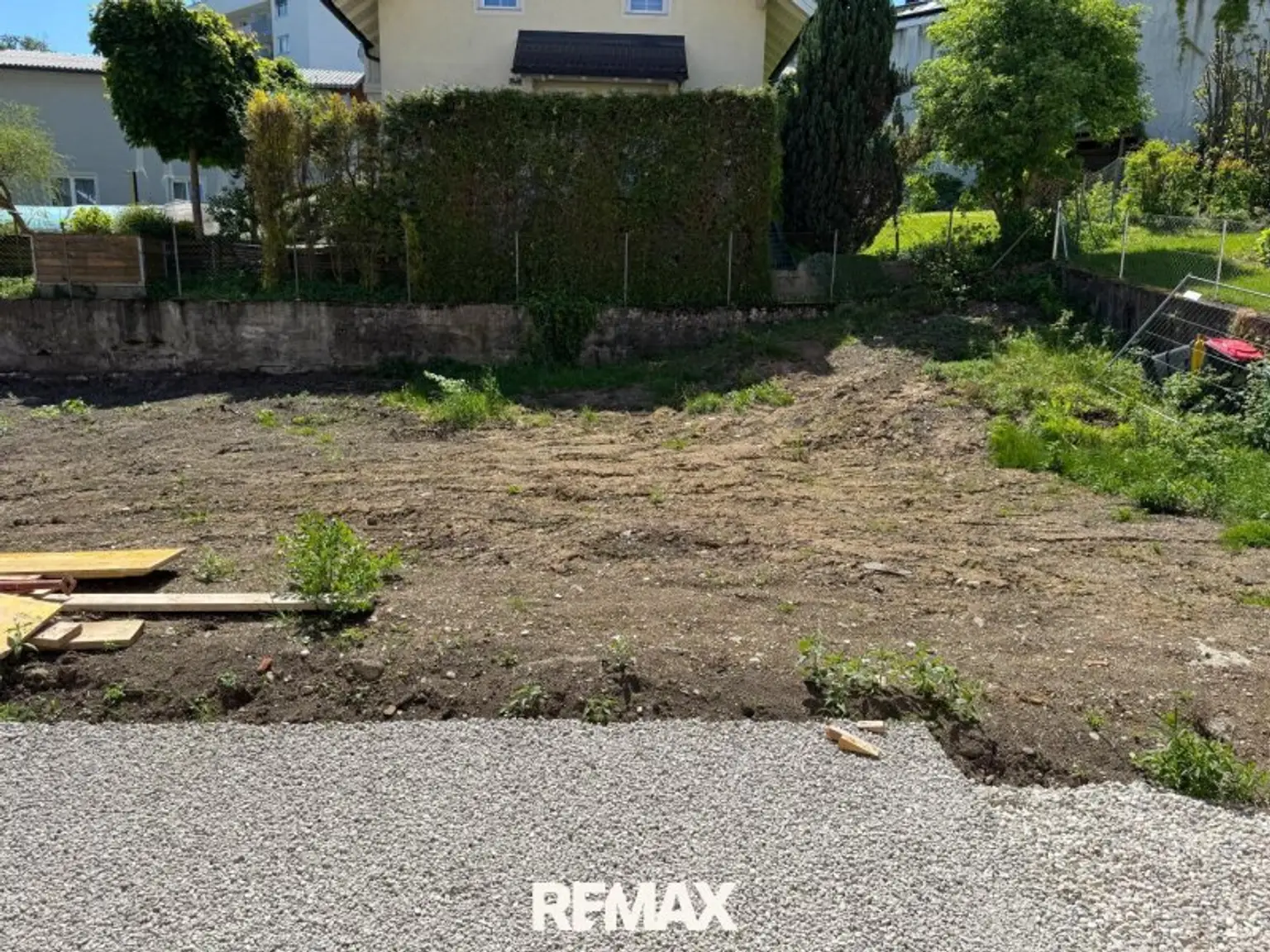 Eigener Garten in Arbeit