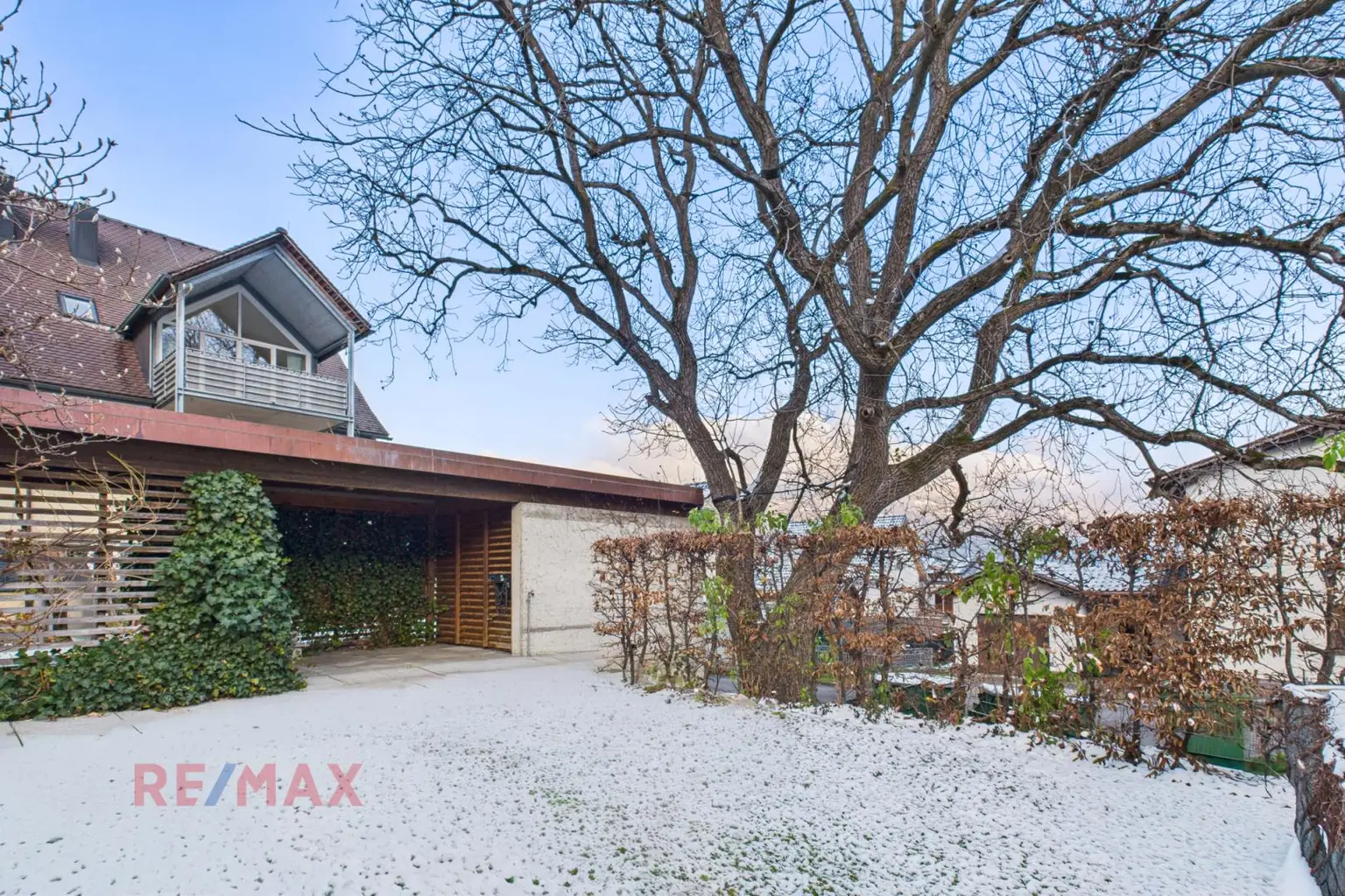 Gartenansicht Winter