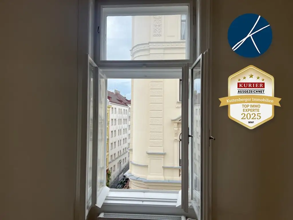 Nähe Stiftskirche (Mariahilfer Straße) U3 : Erstklassiges *Altbau-Juwel mit Balkon*