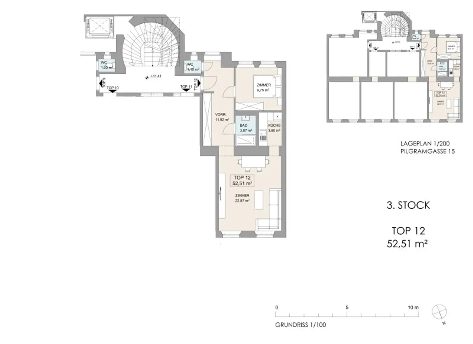 U4 PILGRAMGASSE: Altbauwohnung mit Balkon* im schön sanierten Altbau mit separater Küche Nähe Naschmarkt