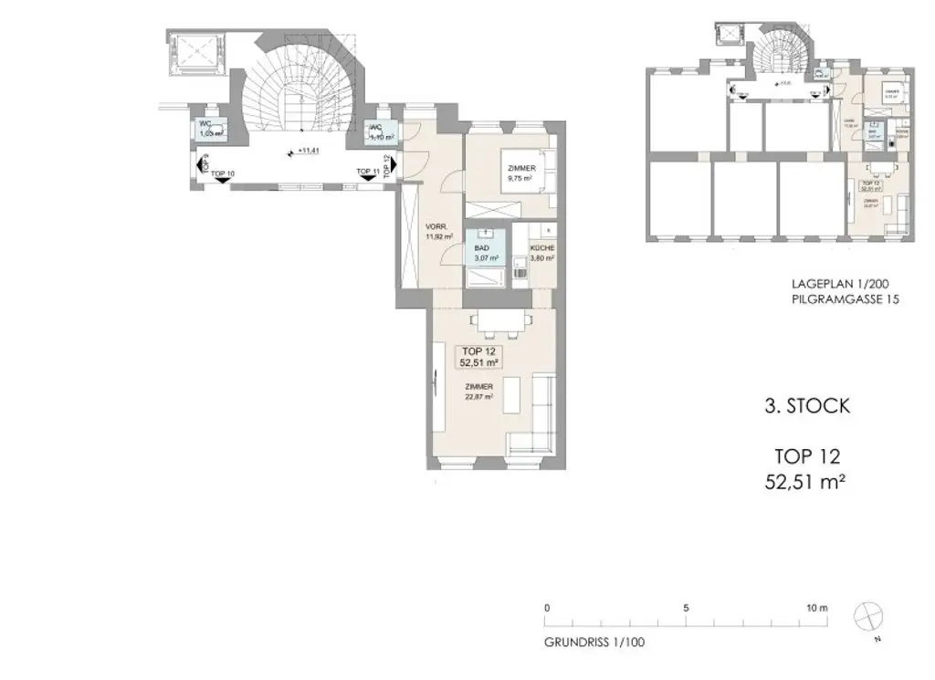 U4 PILGRAMGASSE: Altbauwohnung mit Balkon* im schön sanierten Altbau mit separater Küche Nähe Naschmarkt