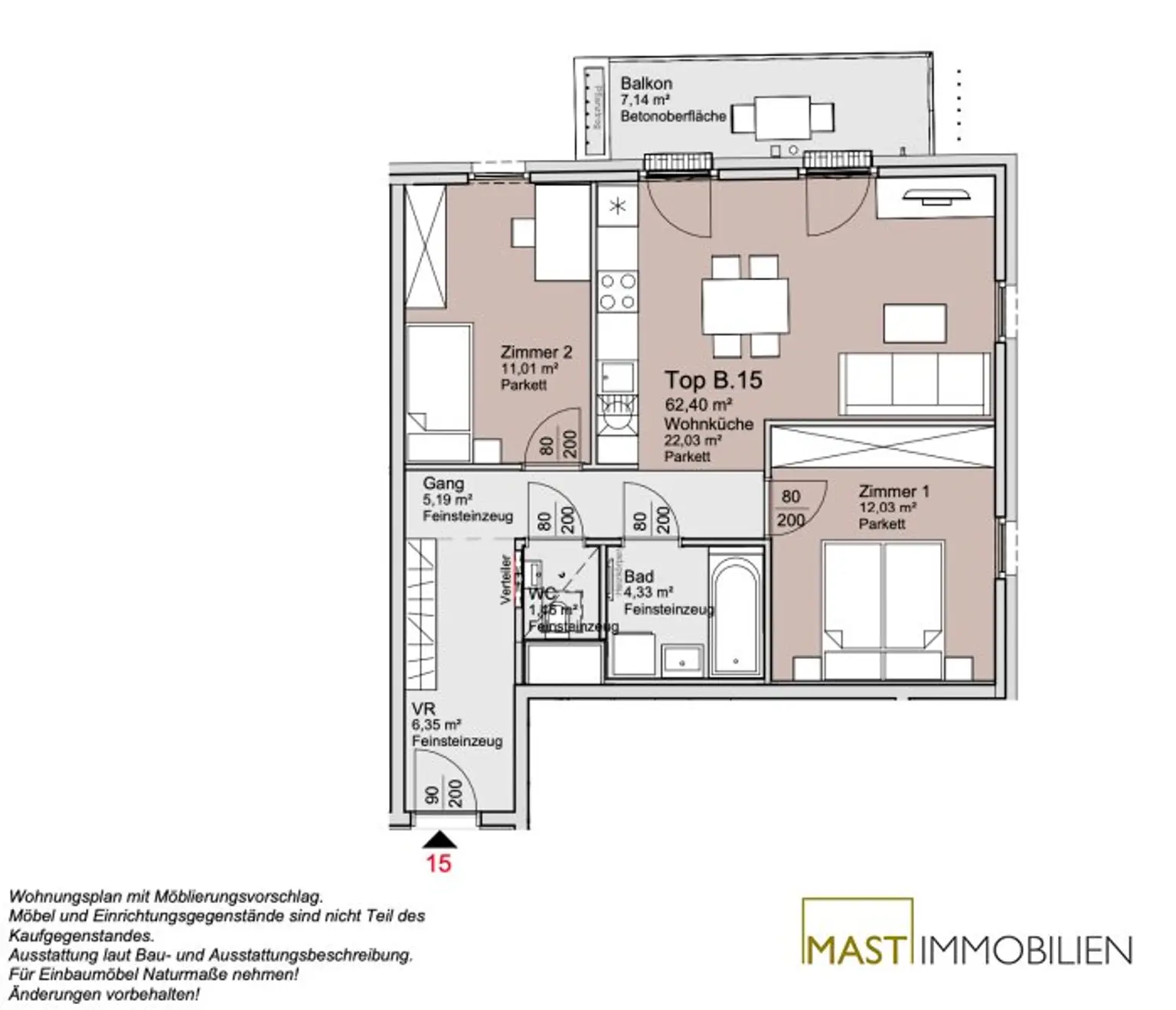 *Ende 2026* Provisionsfreie 3-Zimmer Wohnung unweit der Alten Donau!