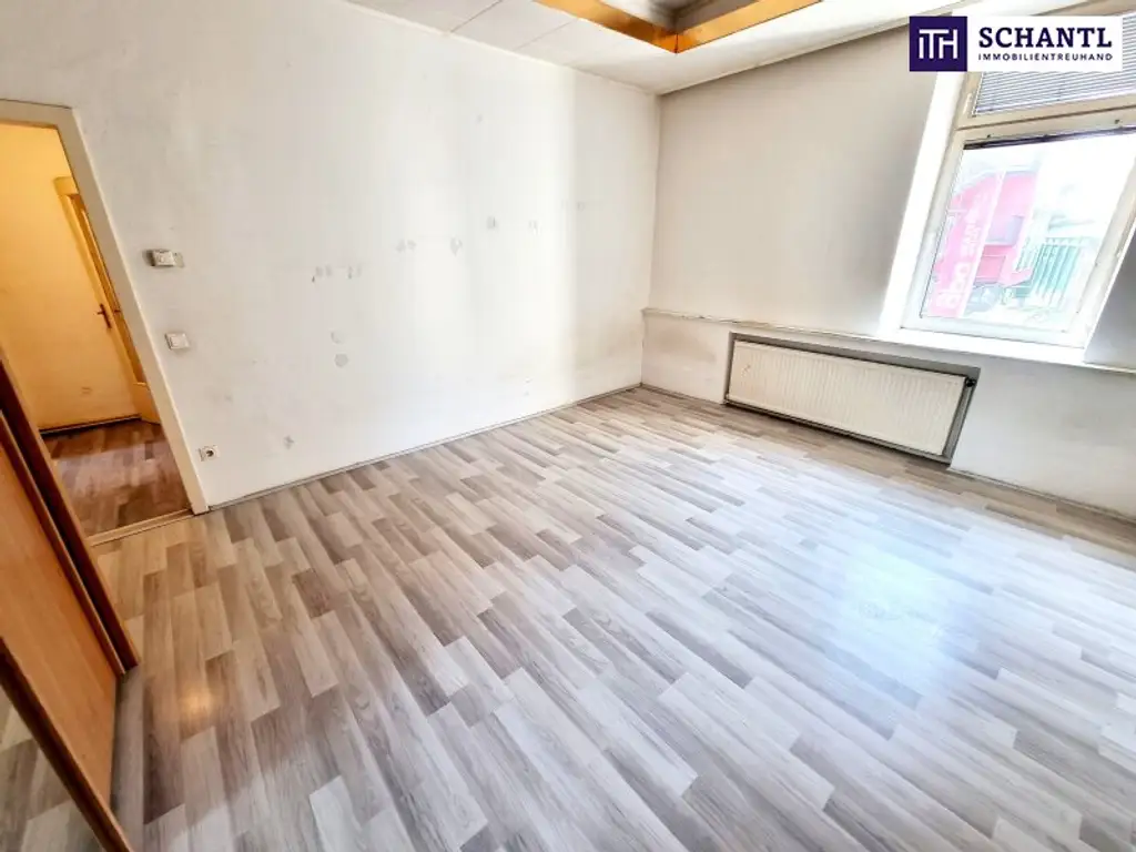 Schön ist was anderes. Aber das wird schon! Ideale 1-Zimmer-Wohnung in 1030 Wien - Selbst Gestalten - Sanierungsbedürftige Altbauwohnung! U-Bahn ums Eck + Traumhaft renoviertes Altbauhaus + Optimalste Infrastruktur und…