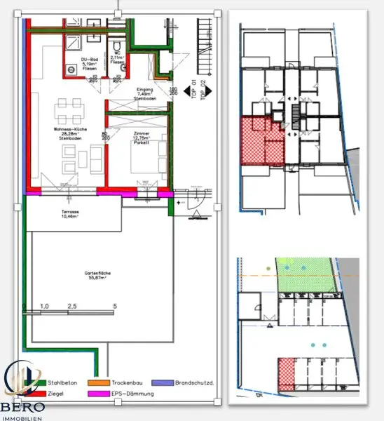 Erstbezug- 2 Zimmer- Gartenwohnung