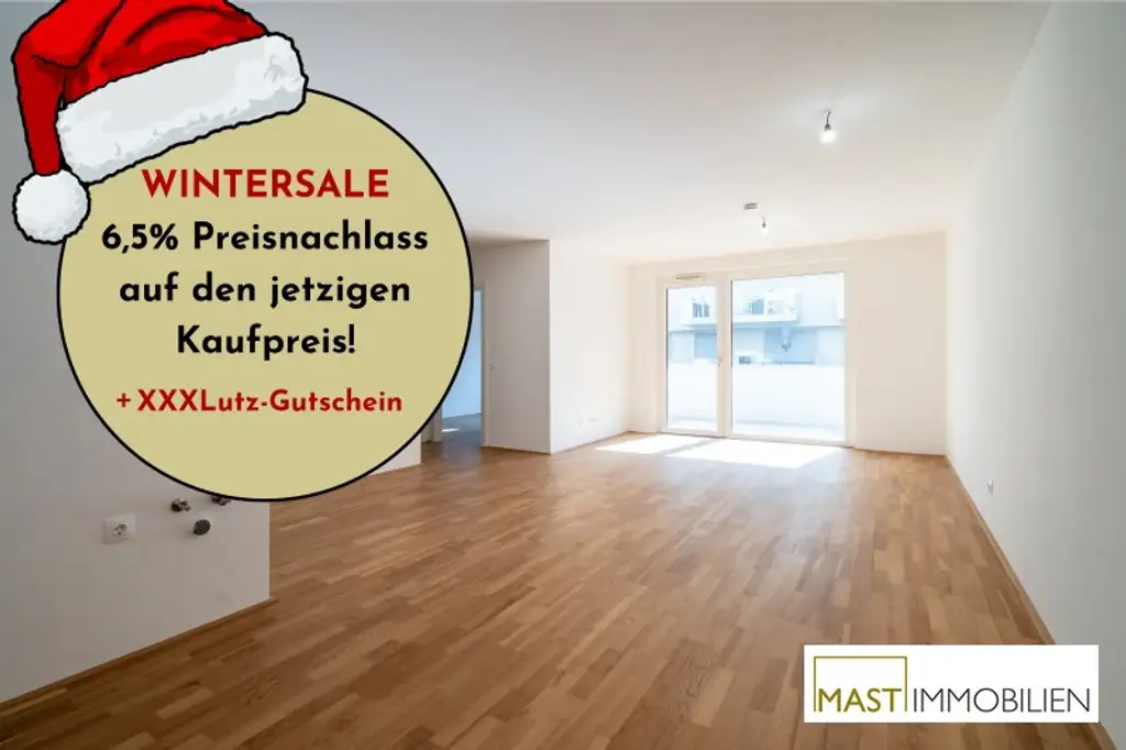 6,5% Rabattaktion!  2-Zimmer Wohnung im Leo am Teich!