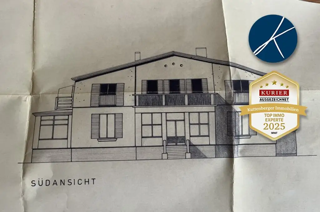 Historisches Herrenhaus im Villenviertel von Baden: ca.450m² WF mit Grundfläche von 1873qm und 17 Zimmern zum Sanieren! (V2 & Schut