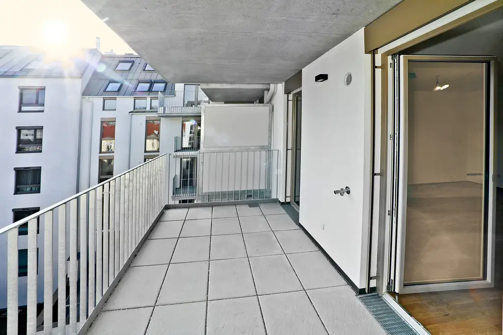 Freiluft-Feeling: 3 Zimmer-Maisonette, Balkon und zwei Terrassen | an der Alten Donau