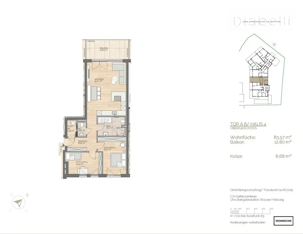 Moderne 3-Zimmer-Wohnung am Mattsee mit Seezugang!
