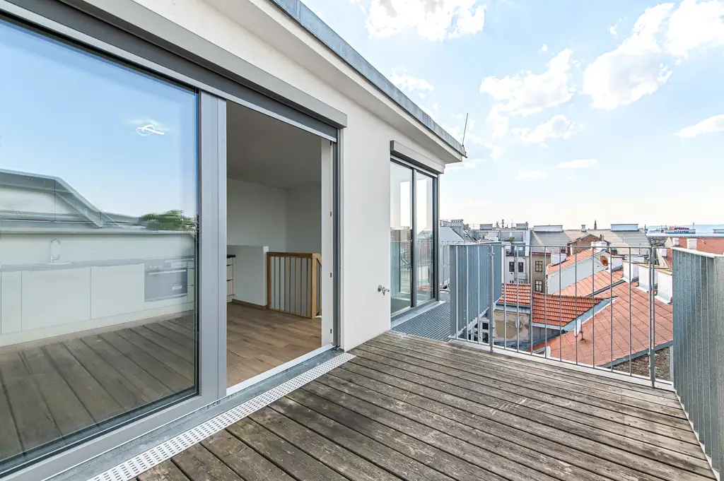 Stilvolle Dachgeschoßwohnung mit Terrasse & U-Bahn-Nähe in 1030