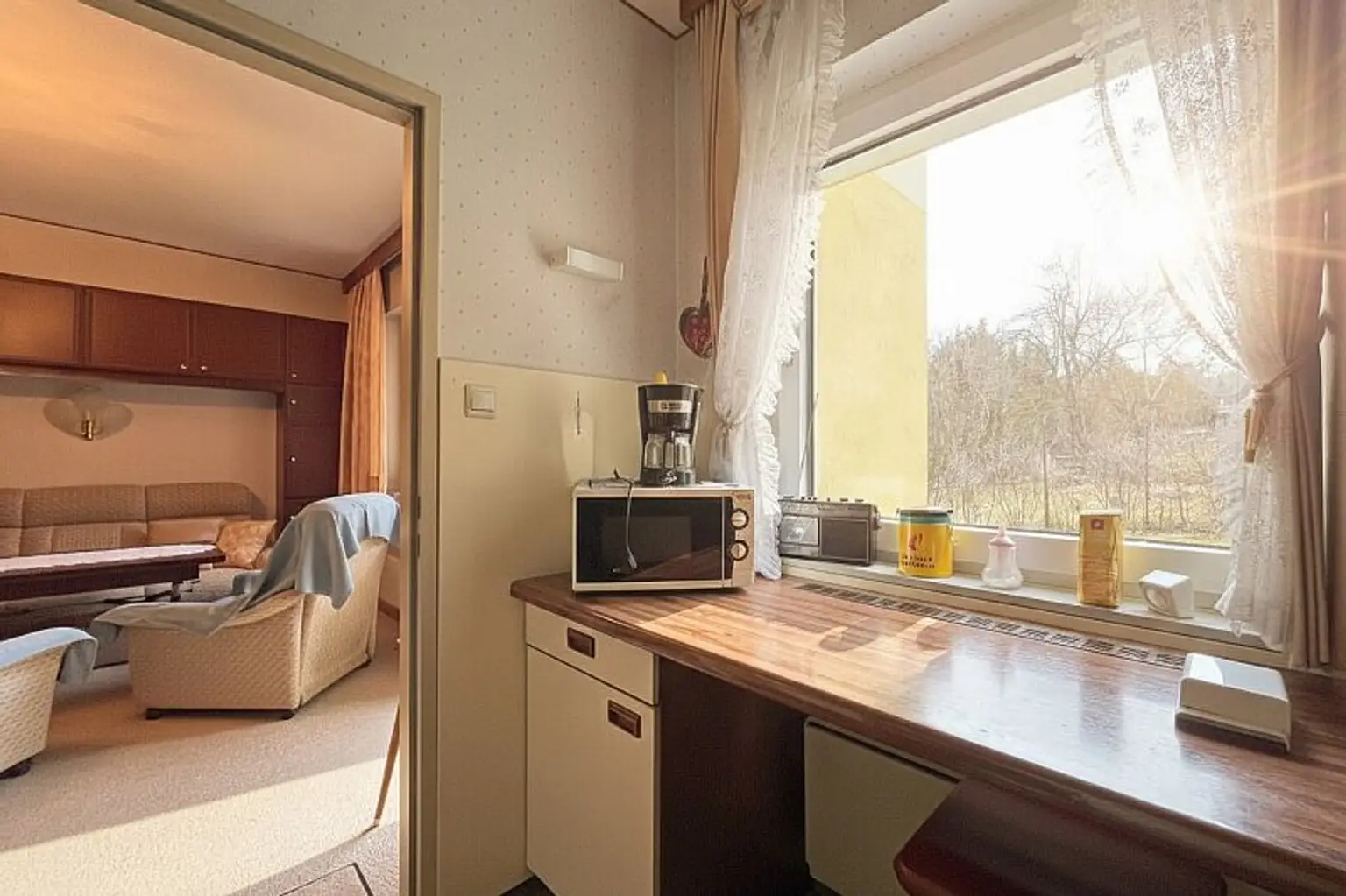 Separate Küche, Westausrichtung