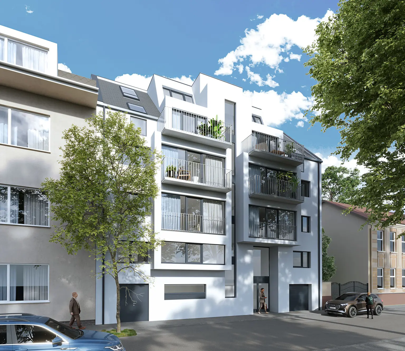Erstbezug mit zwei Balkonen / großzügige 3-Zimmer-Wohnung