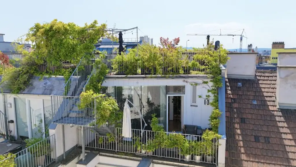 Ca. 55 m² Terrassen I grüner Dachgarten mit Blick über Wien I exklusives DG ohne Dachschrägen