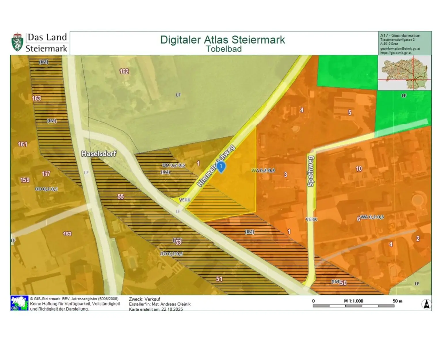 Baugrundstück in Tobelbad: Ihr Traumhaus auf 1310 m²
