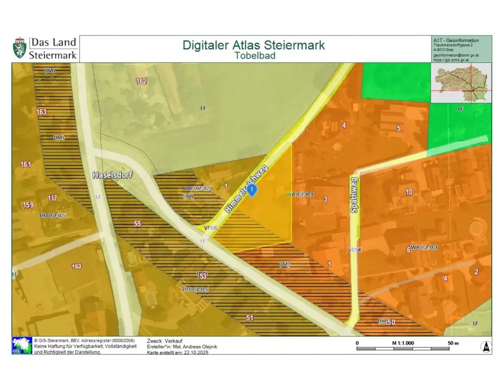 Baugrundstück in Tobelbad: Ihr Traumhaus auf 1310 m²
