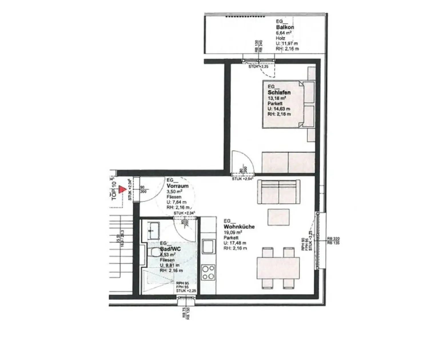 Traumhafte 2-Zimmer-Wohnung in Timelkam: Erstbezug inkl. Allg. Garten und Balkon!