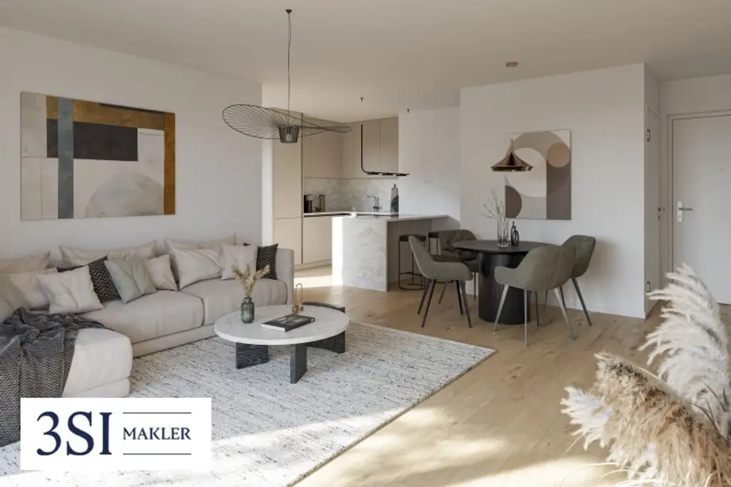 Die Symbiose: Hochwertiger 3-Zimmer Neubau mit südseitigem Balkon