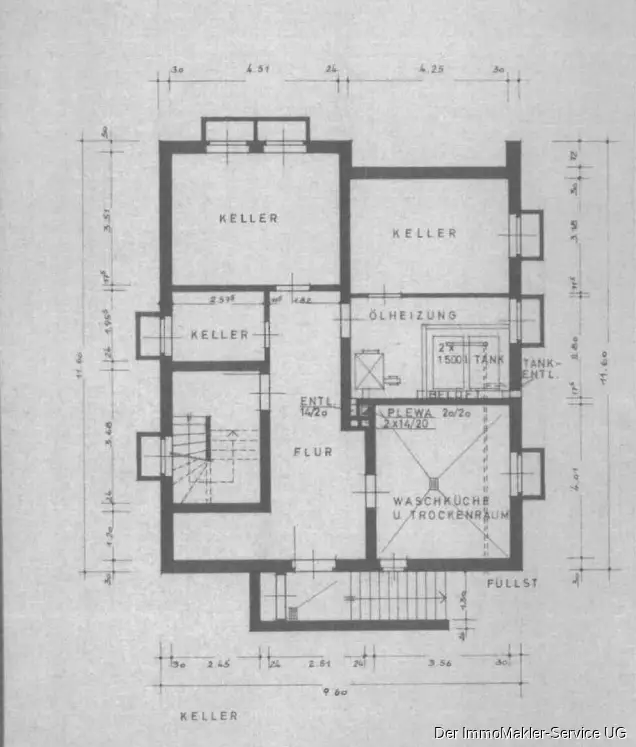 Grundriss Keller