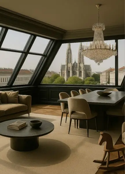 Ferstels Ausblick - baugenehmigter Dachboden in Wiener Bestlage