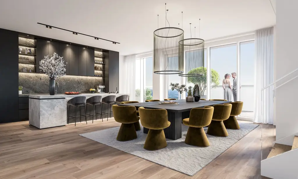 MARINA TOWER - PENTHOUSE-Wohnung im  39. Geschoß mit fantastischer Dachterrasse