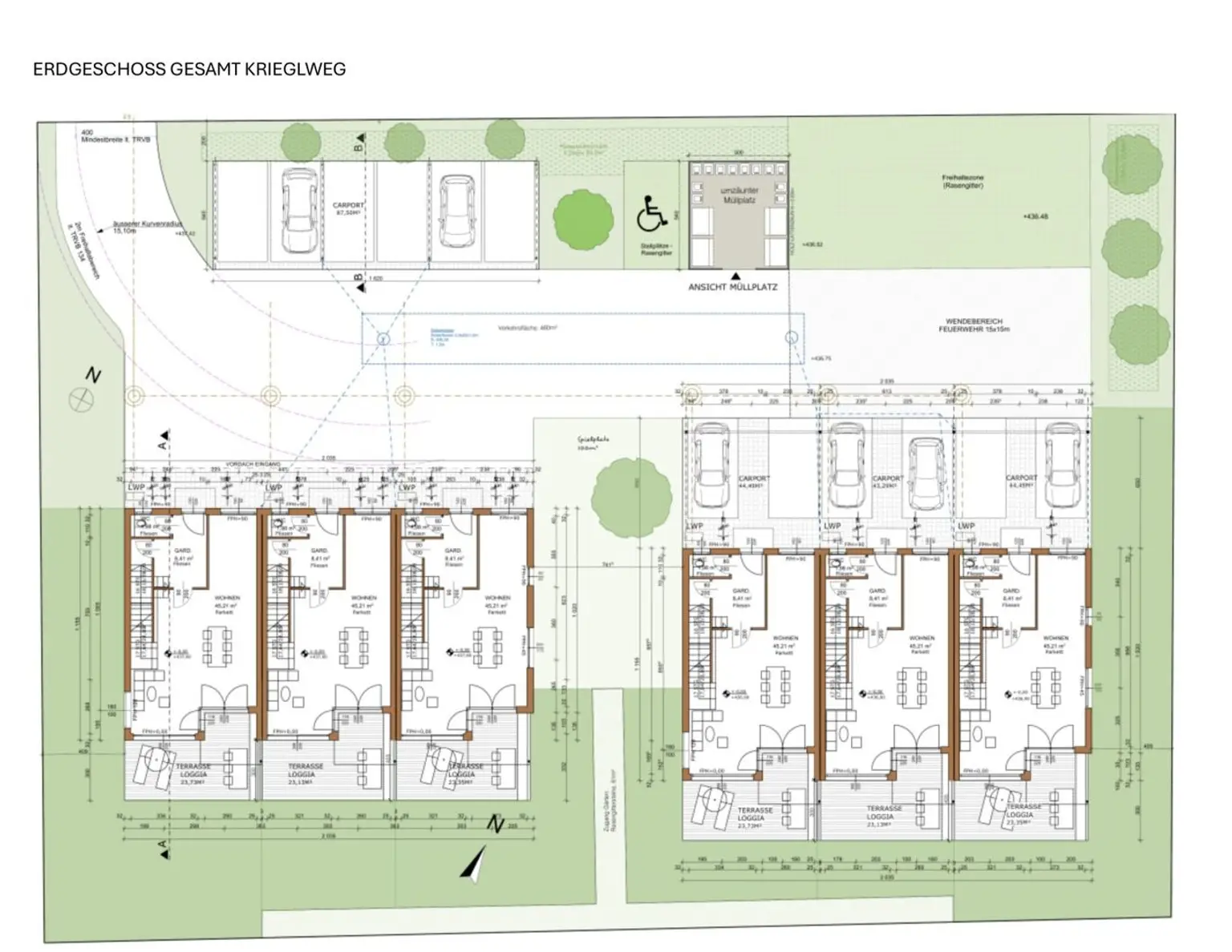 NEUBAU ZU TOP-PREIS IN KLAGENFURT! 114 m² REIHENHAUS MIT 4 ZIMMERN - TERRASSE - BALKON - KLEINGARTEN! KRIEGLWEG TOP 5!