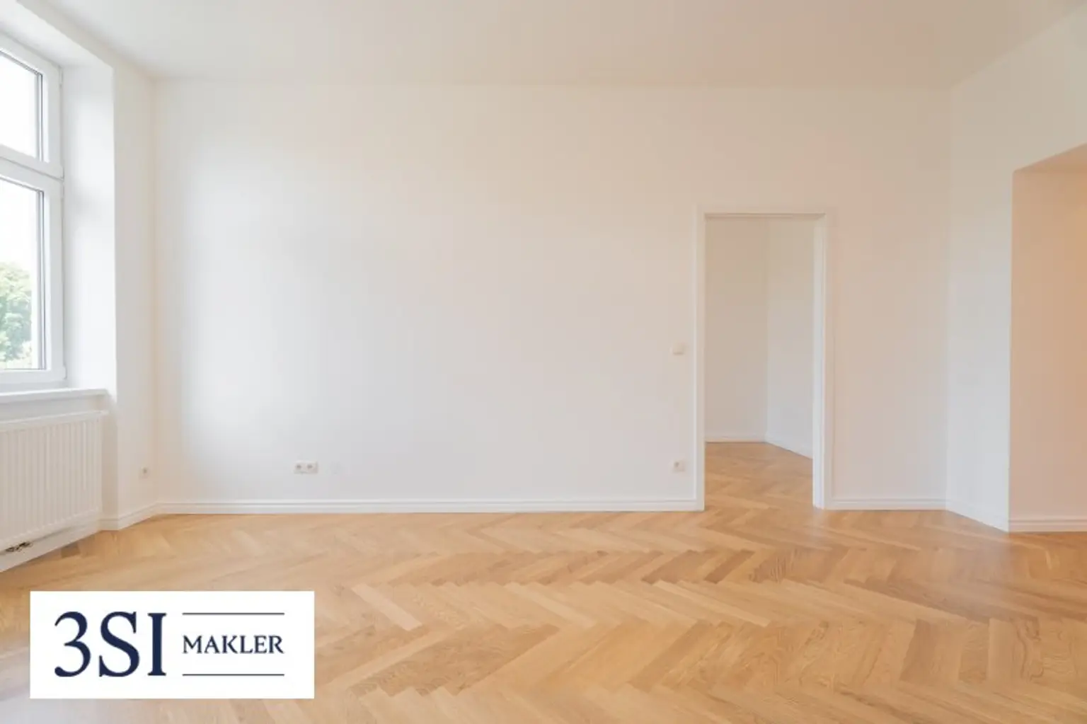 Elegante 3-Zimmer-Wohnung mit Parkblick – Erstbezug im revitalisierten Altbau