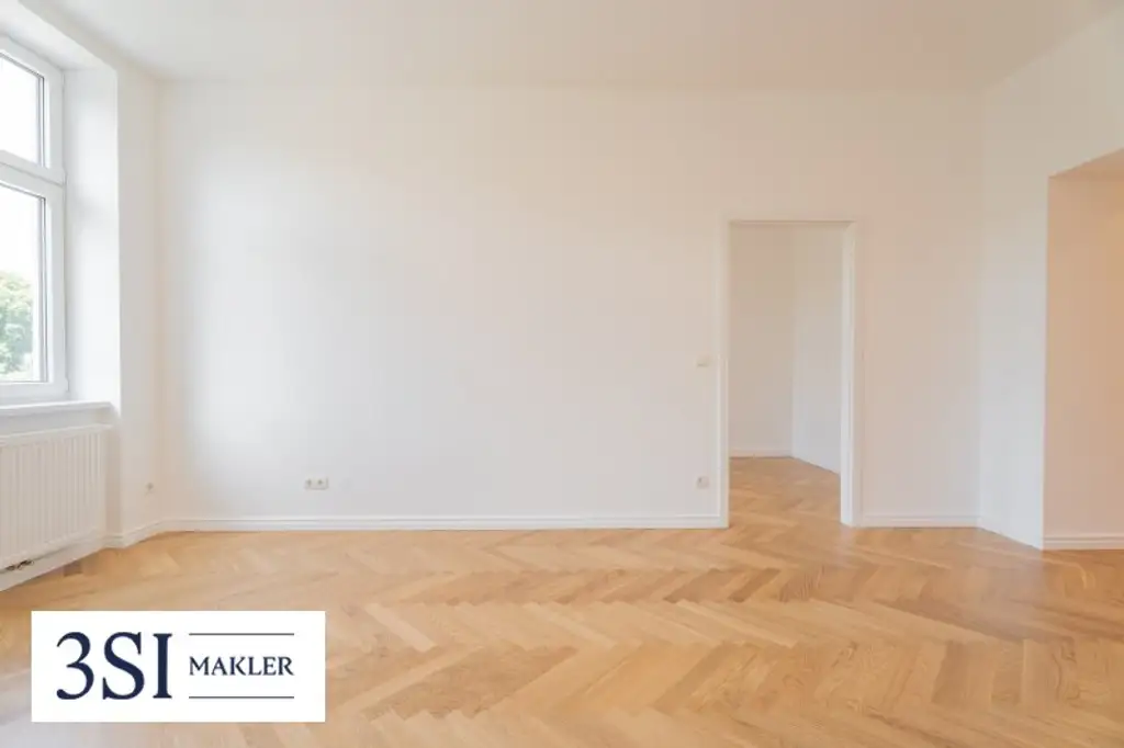 Elegante 3-Zimmer-Wohnung mit Parkblick – Erstbezug im revitalisierten Altbau