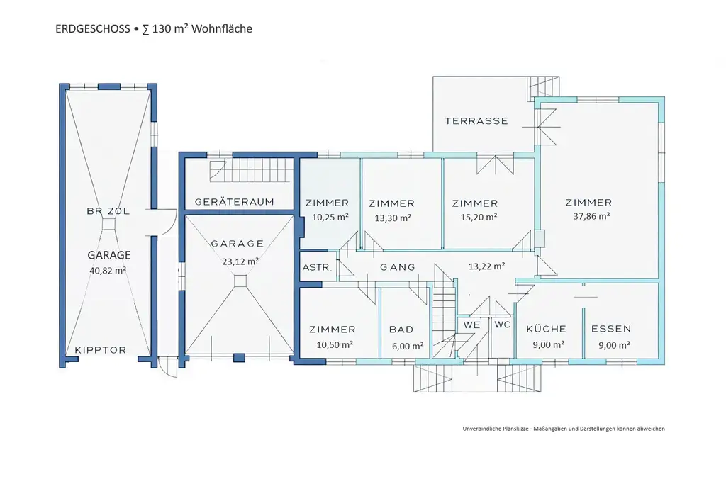 Grundriss Erdgeschoss unverbindliche Skizze