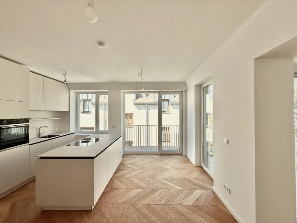 BELGHOFERHAUS 42 - Wunderschöne 3-Zimmer Wohnung in exklusivem Stadthaus inkl. Küche und Klimavorbereitung