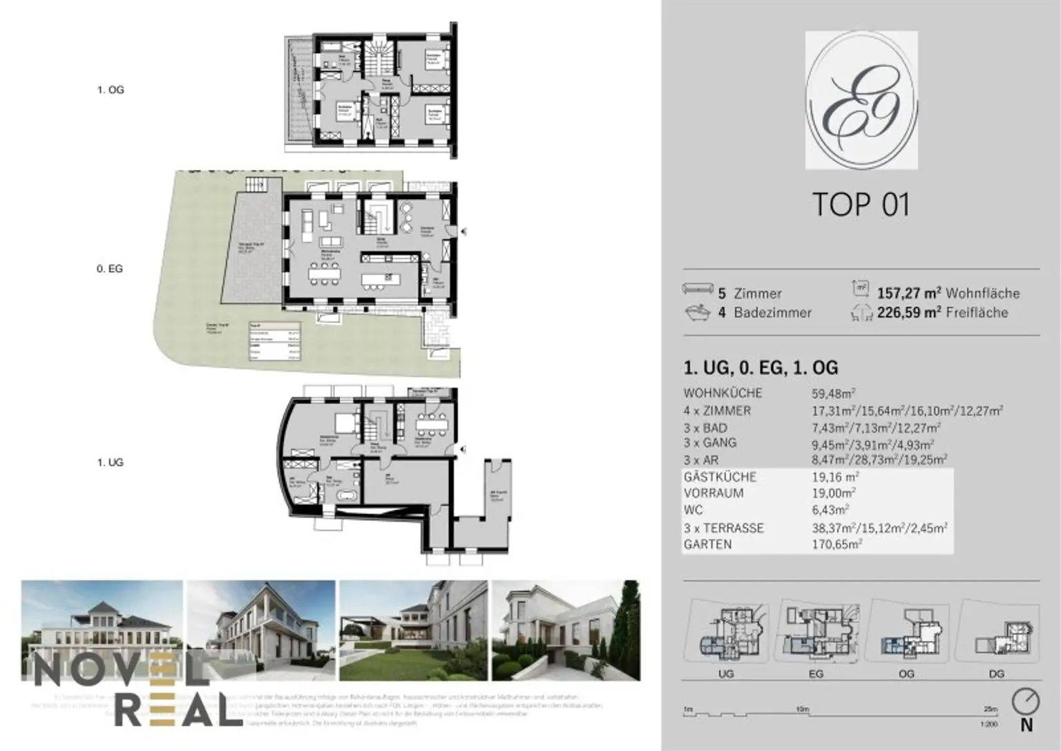 Villa "Elida 9"- Residieren in Donau-Nobellage! "Garden Residence" auf 3 Ebenen!
