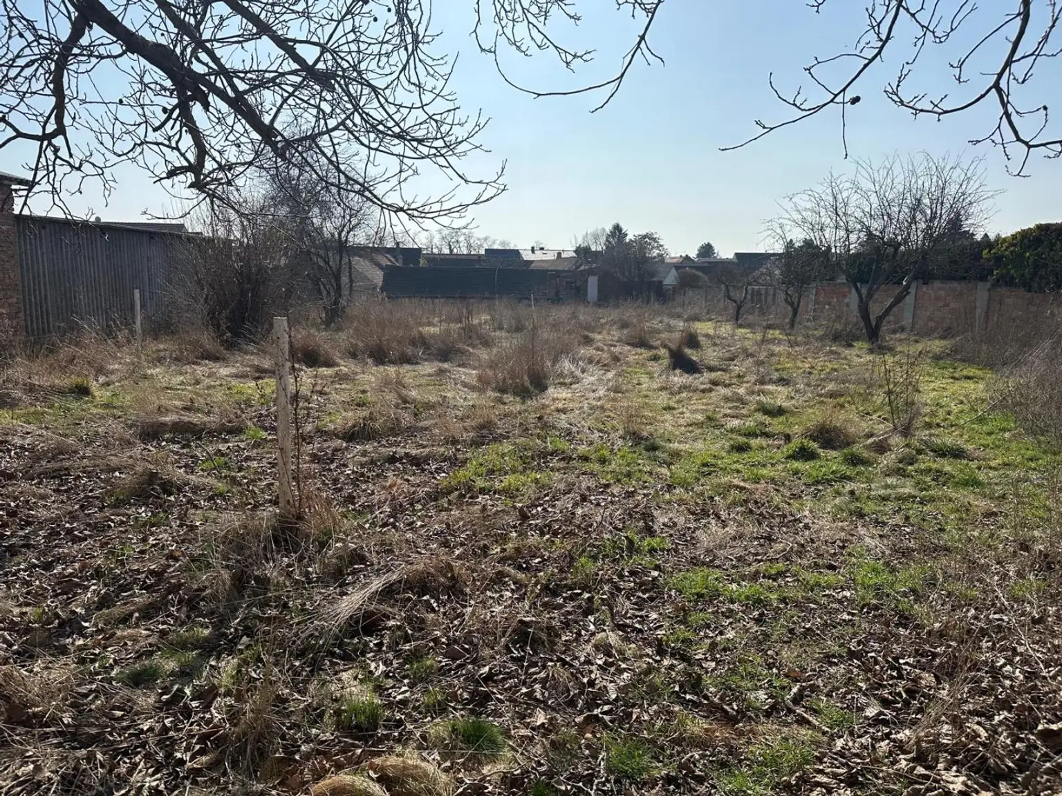 Blick auf das Grundstück vom Stadel