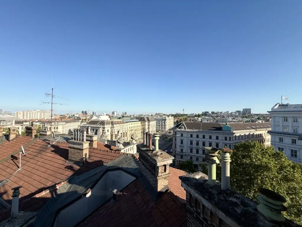 Exklusive 3-Zimmer-Dachgeschoßwohnung mit Klimaanlage und Dachterrasse – Kärntner Ring, 1010 Wien