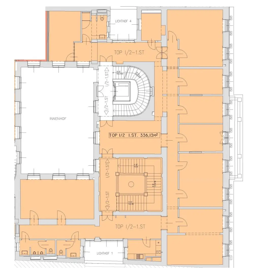 Büro / Ordination / Kanzlei beim Schwarzenbergplatz - 661 m²
