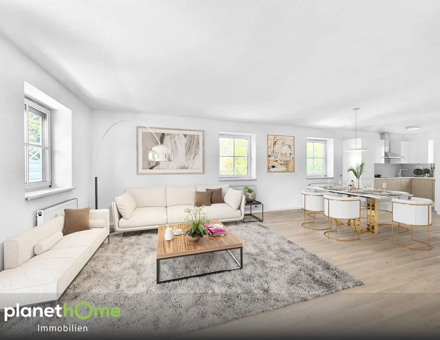Lichtdurchflutete Maisonette in Seenähe mit Terrasse und Tiefgaragenstellplatz