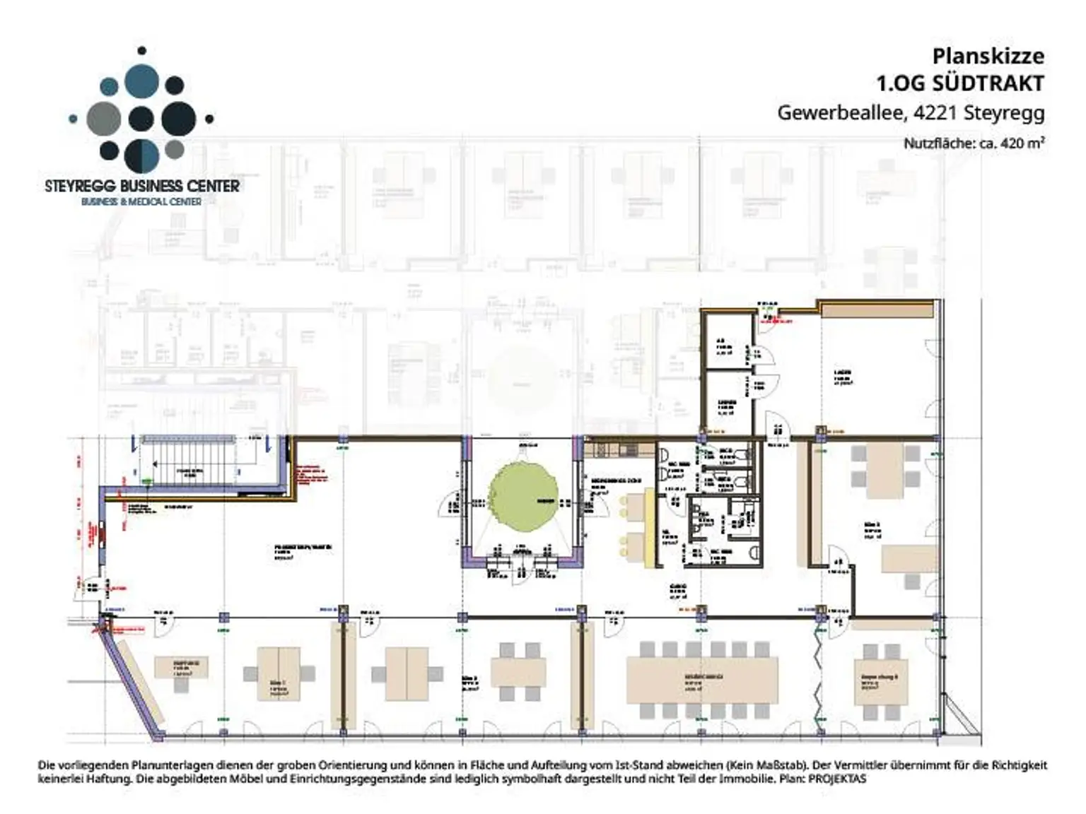 Perfekt aufgeteiltes Büro im modernen Steyregg Business Center an der B 3!