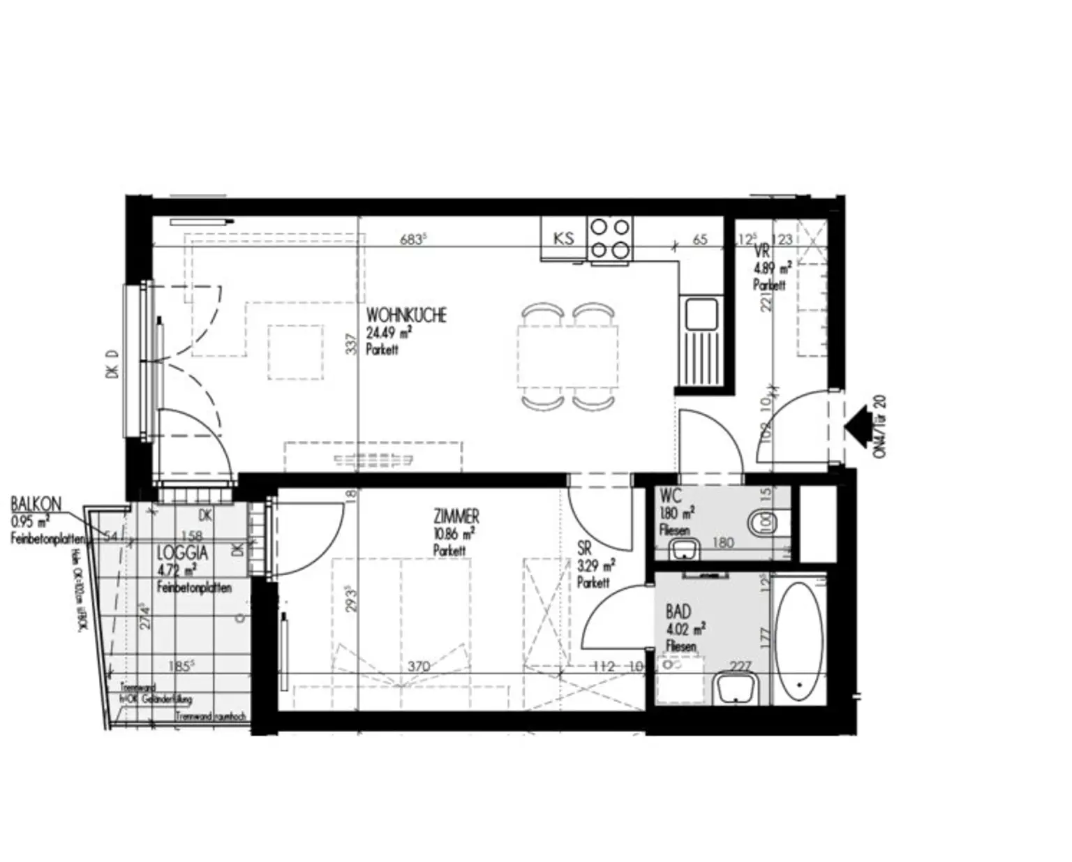 ***PROVISIONSFREI*** Premium 2-Zimmer Neubau-ZWEITBEZUG mit Loggia/Balkon!
