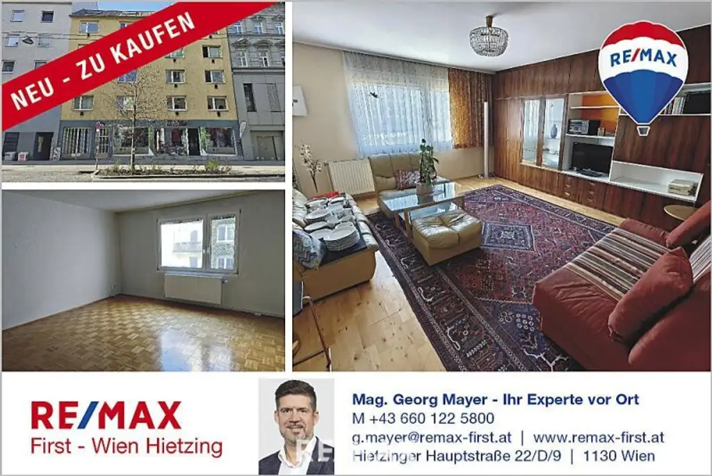 OMA ist ausgezogen - 90m² | 3 Zimmer | perfekte Infrastruktur | ruhige Innenhoflage