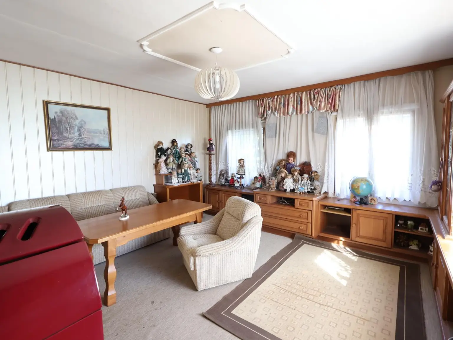 Wohnzimmer mit Ofen