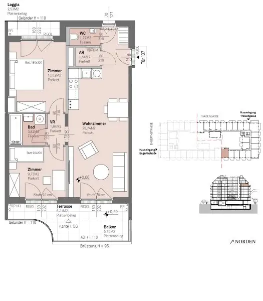 PROVISIONSFREI - Modernes wohnen am Donauufer mit Donaublick!