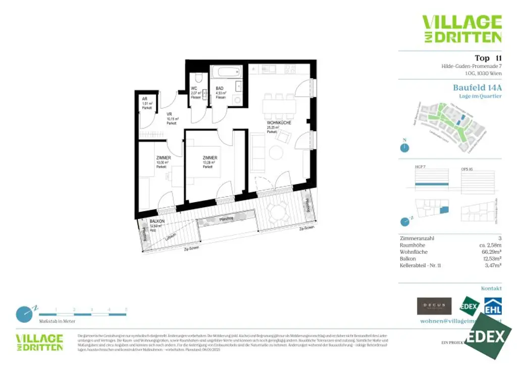 VILLAGE IM DRITTEN | BAUFELD 14A | 5-ZIMMER GARTENWOHNUNG