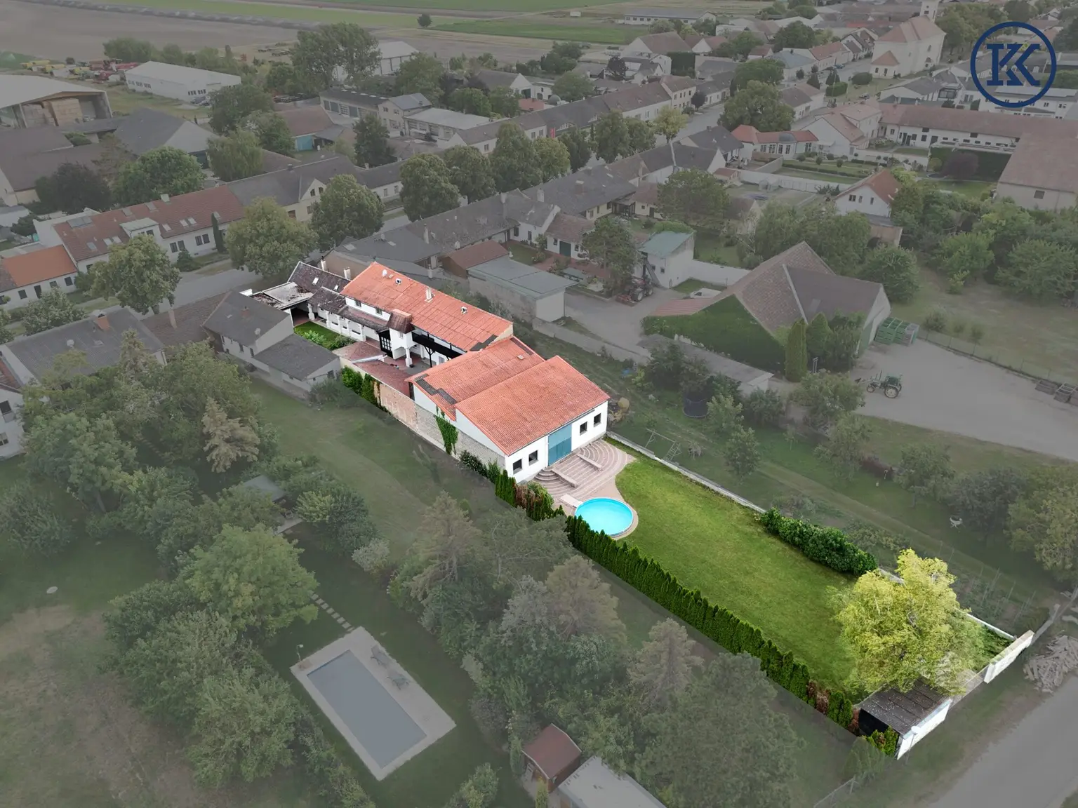 Grundstück abgegrenzt