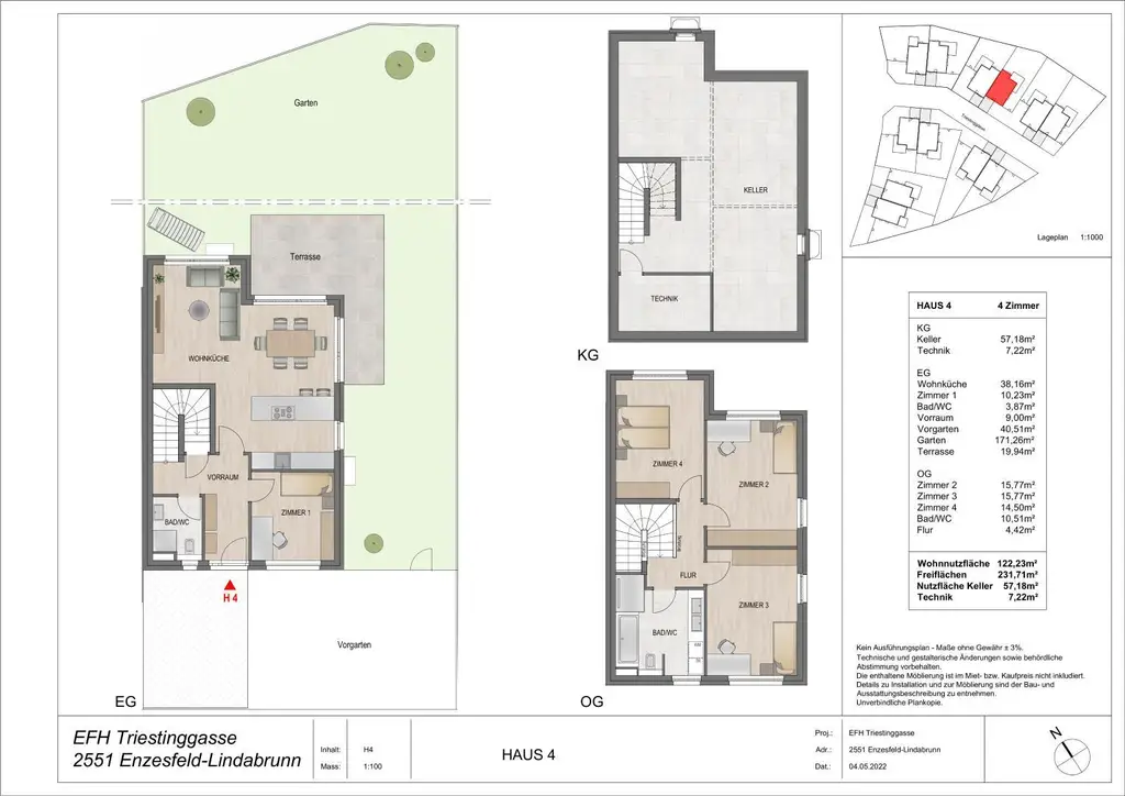 Neubau – Familienfreundlich & energieeffizient: 5‑Zimmer‑Haus mit Keller und 2 Stellplätzen