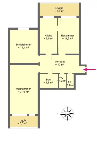 3-Zimmerwohnung Nähe U4 Station Unter St.Veit