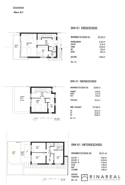 TRAUMHAFTER AUSBLICK | Moderne Doppelhaushälfte - ERSTBEZUG | 5 Zimmer | Großhöflein - Fasangasse (Haus 4/1)
