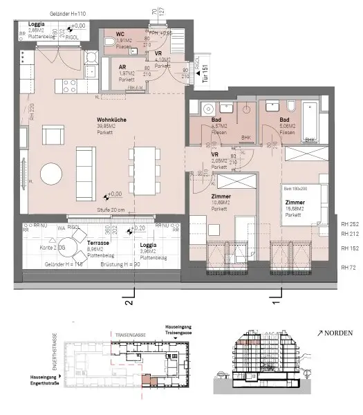 PROVISIONSFREI - Modernes wohnen am Donauufer mit Donaublick!