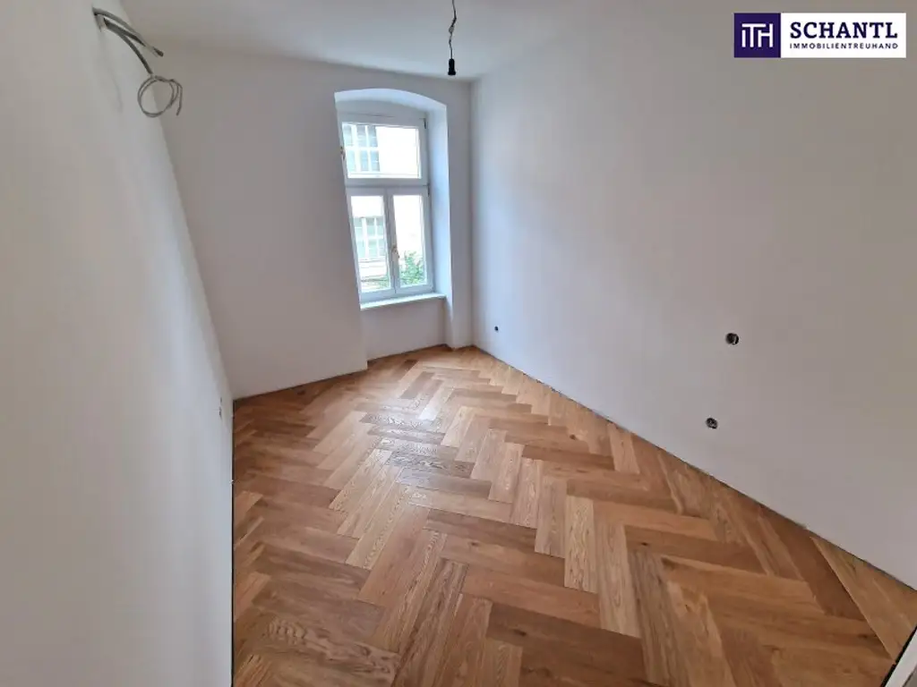 Revitalisiertes Altbaujuwel – alles, was das Herz begehrt! 3-Zimmer-Wohnung mit Klimaanlage, Terrasse, Luftwärmepumpe & edler Ausstattung mit Fischgrätparkett – überzeugen Sie sich selbst