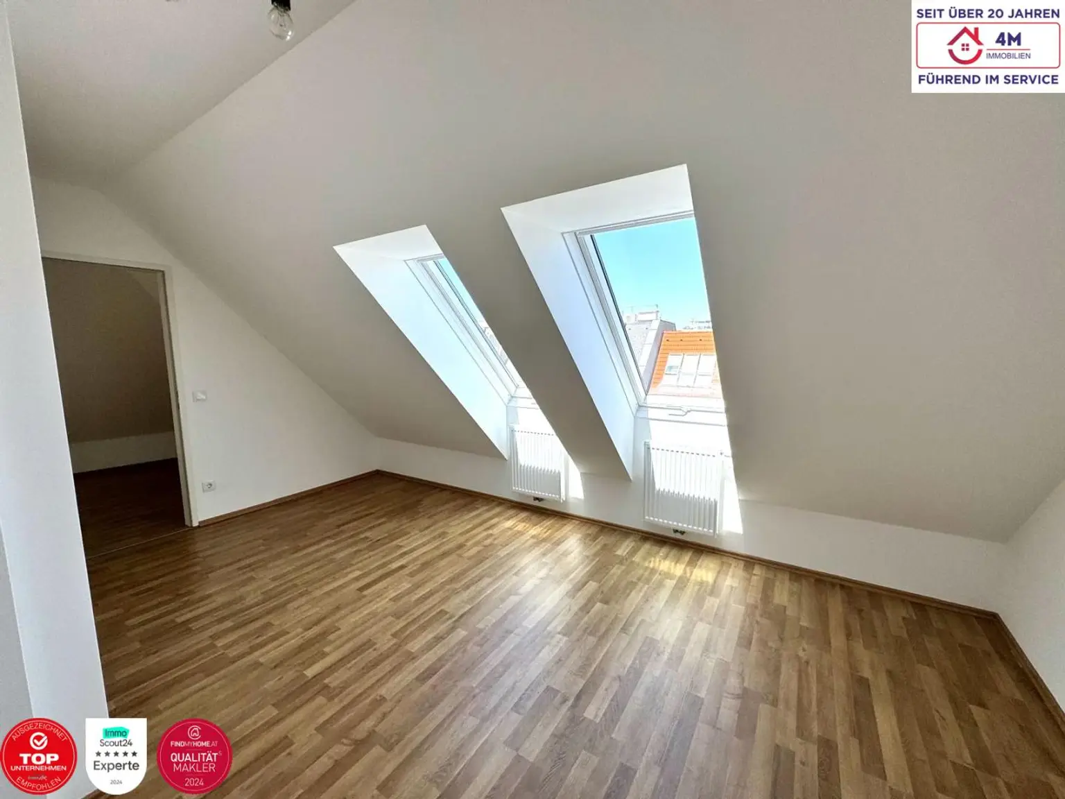 Moderne DG-Maisonette mit Terrasse & 2 Balkonen – 4-Zimmer-Wohntraum in 1150 Wien
