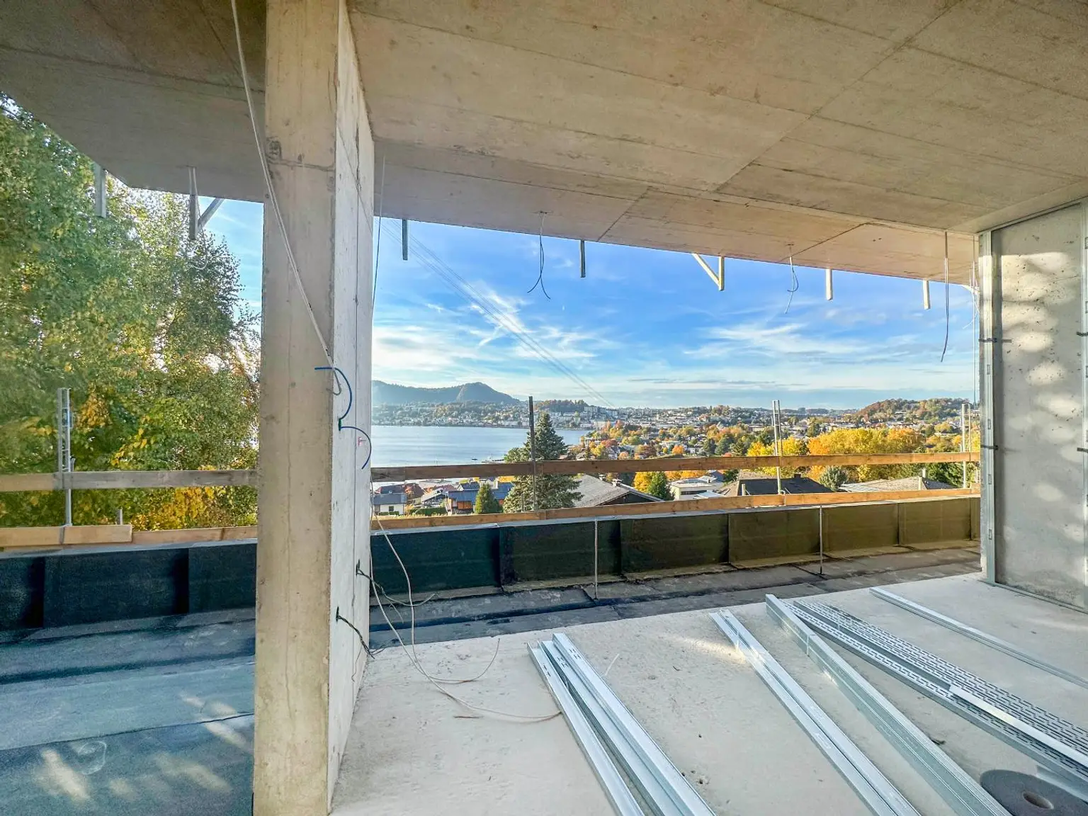 Blick vom Wohnzimmer