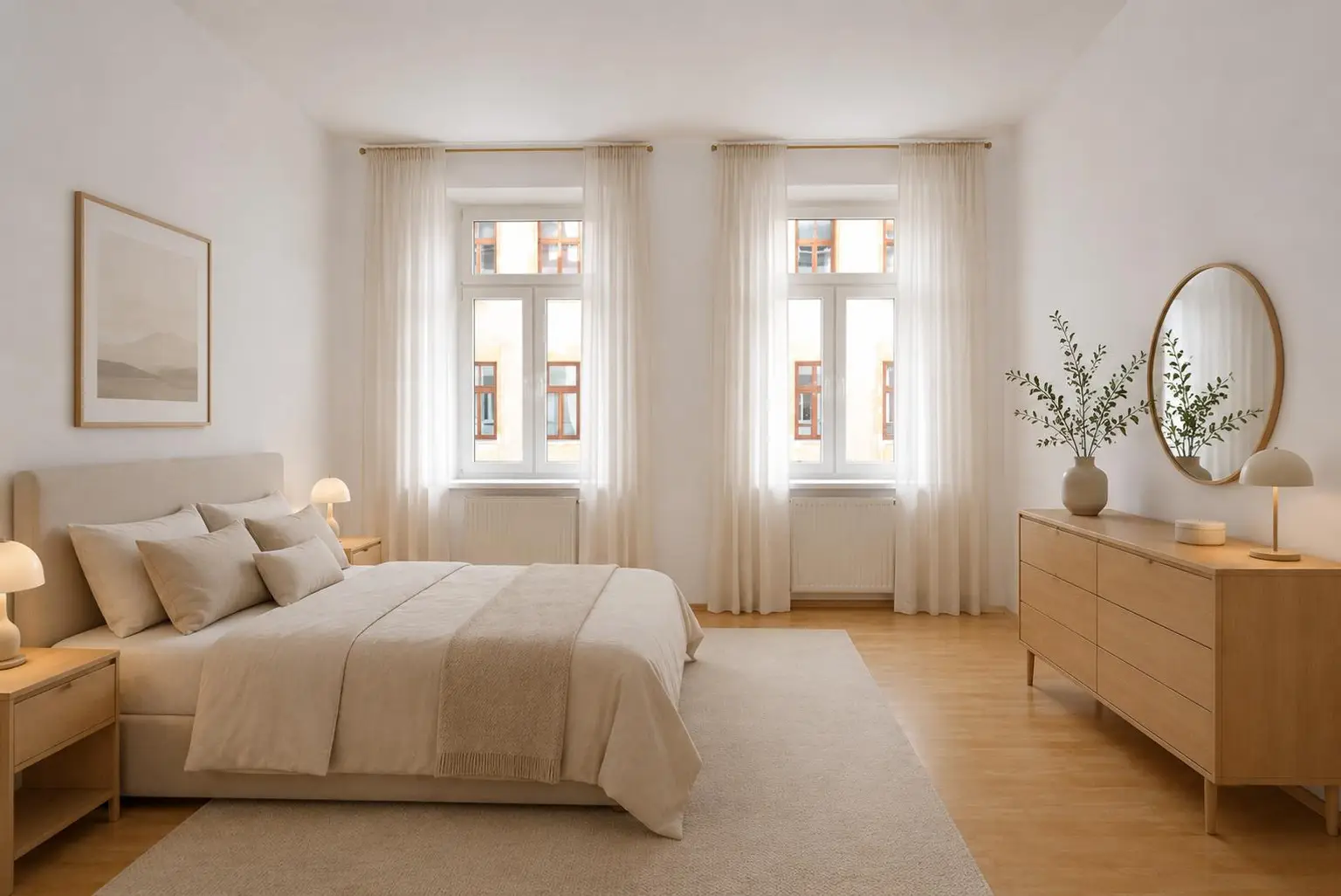 Schlafzimmer (virtuell eingerichtet)