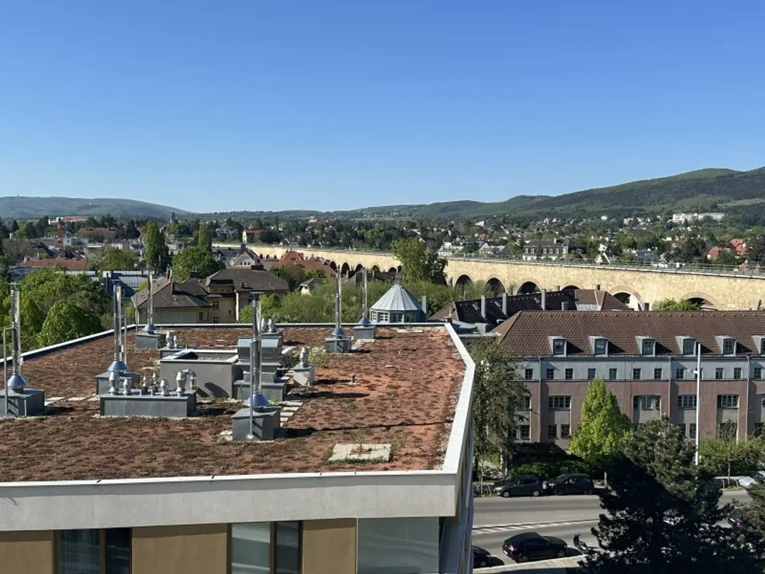 Ausblick vom Balkon